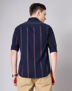 Men Over Size Shirt Light Blue
